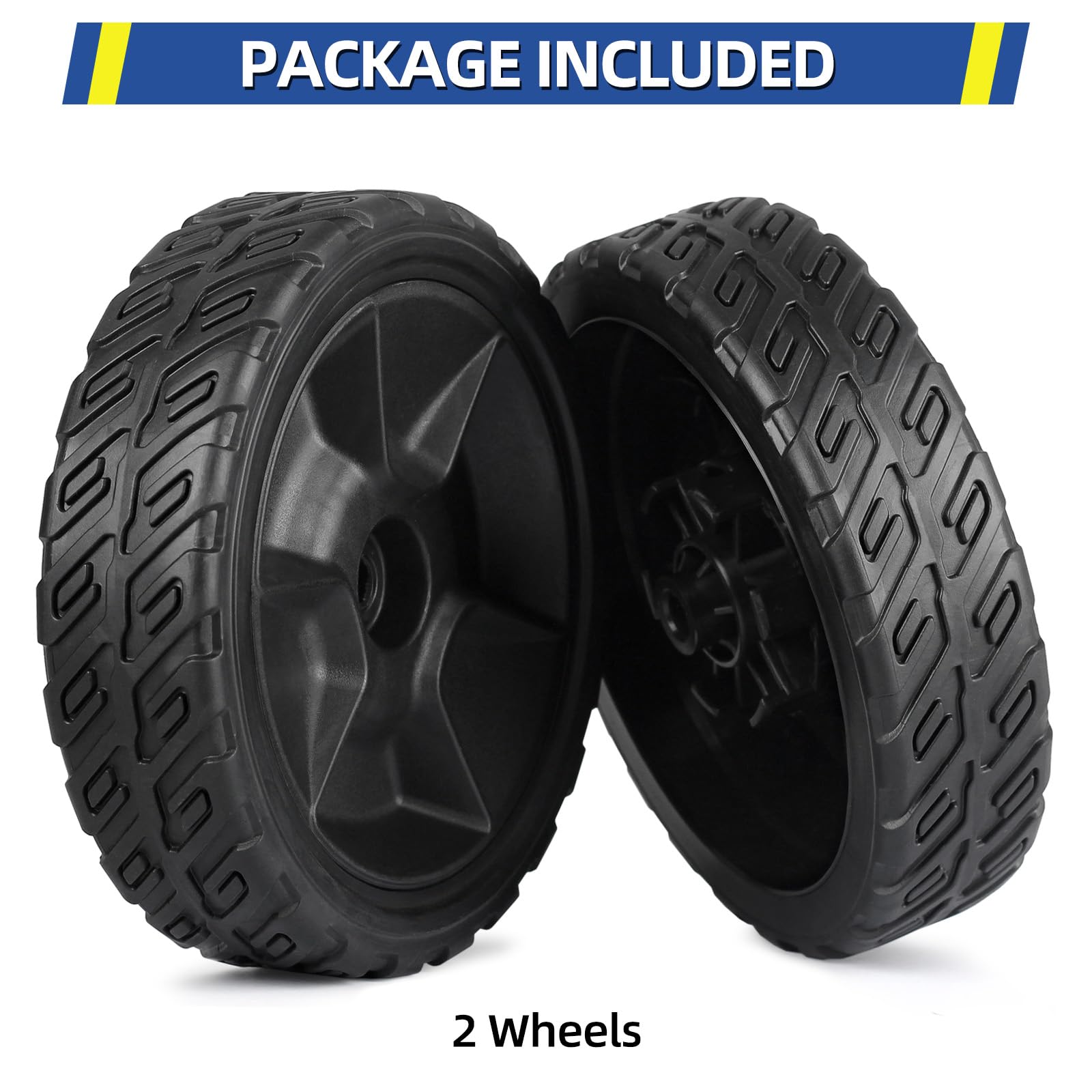 GIGOOL 44710-VR8-N00ZA Ruedas delanteras para cortacésped, ruedas de 8 pulgadas para Honda HRN216, paquete de 2