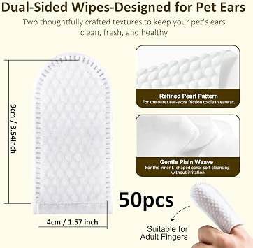 Texsens Pet Backpack(Expandable-Pink) & Ear Care Wipes Combo