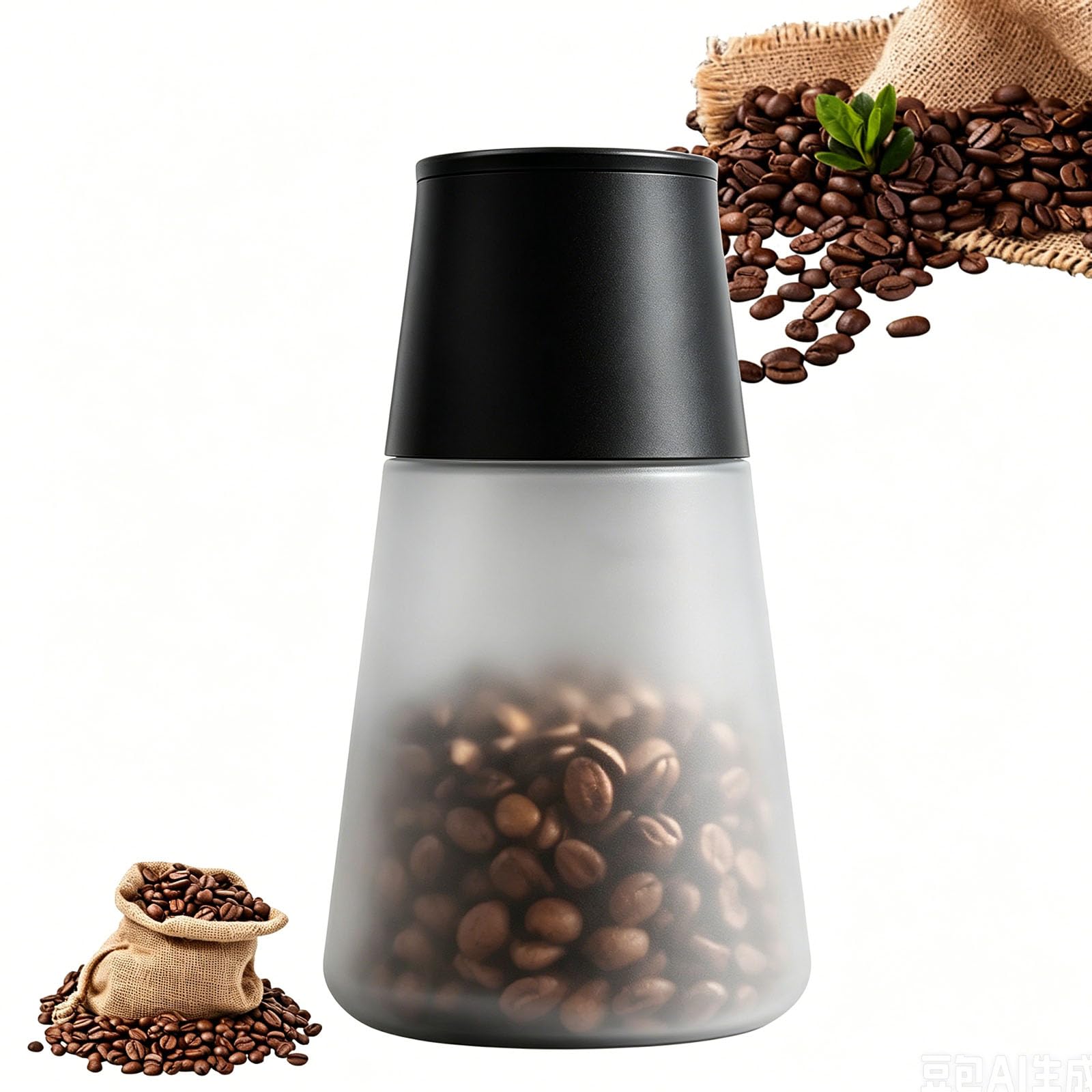 Elektrischer Vakuum-kaffeebehälter, 650 Ml Luftdichter Behälter Für Kaffeebohnen, Mit Digitalanzeige, Timer/aufzeichnungsfunktion, Temperatur-/feuchtigkeitserkennung, Auch Für Teeblätter
