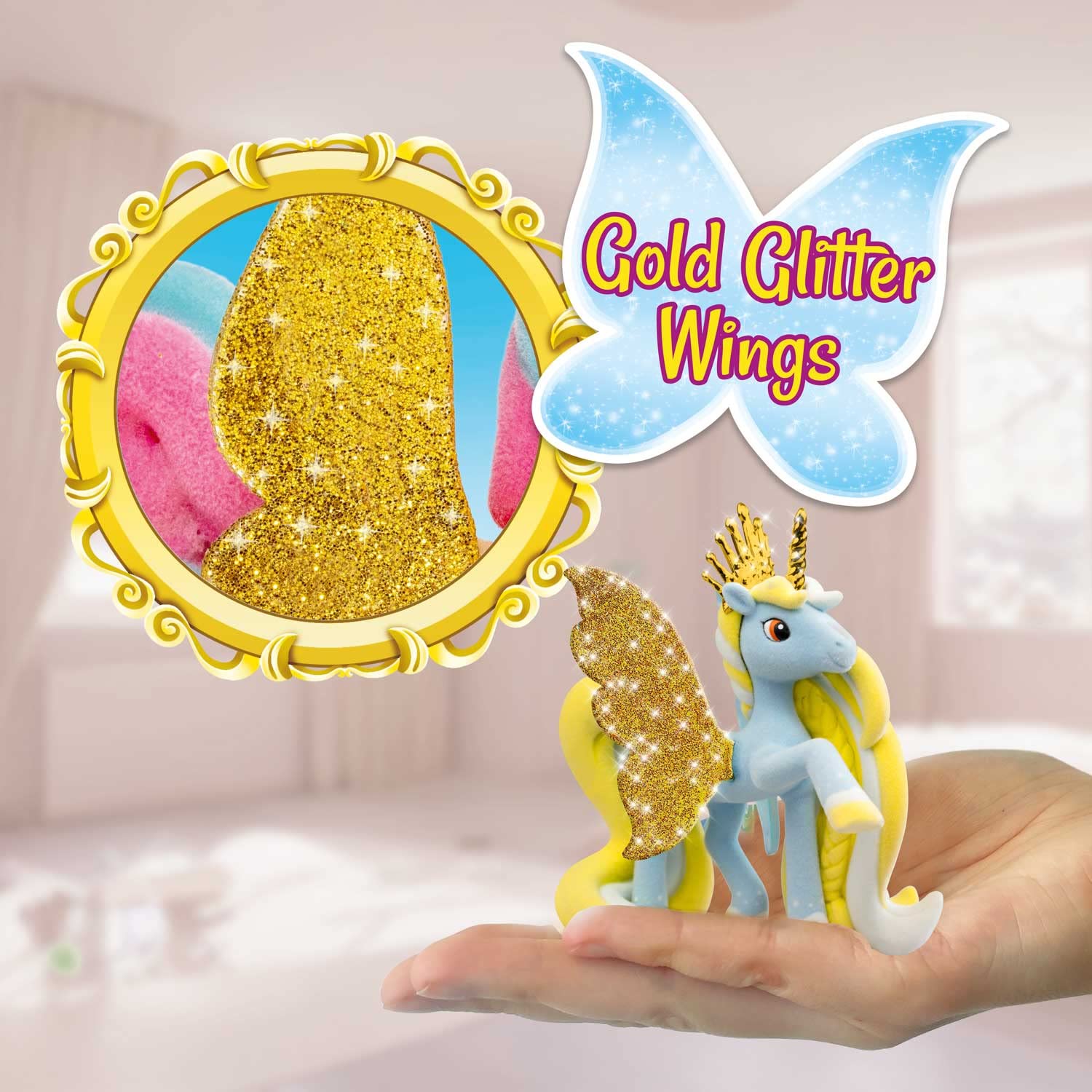 Galupy CRAZE Set di 3 Unicorno Bambina, Figure Unicorno da Collezione, 3 Unicorno Speciale, Giocattoli per Bambini 3 Anni