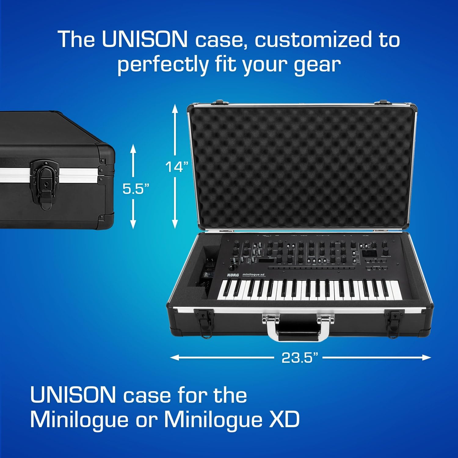 ANALOG CASES Korg Minilogue/Minilogue XD Case - Ultra-Lightweight UNISON Hard Case - Image 5