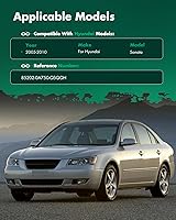 Vista 5 de SCITOO Conjunto de visera solar automática gris del lado derecho del pasajero compatible con Hyundai Sonata 2006-2008 con techo solar