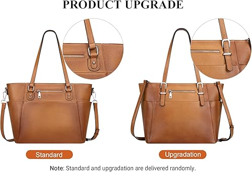 Miniatura 2 de Over Earth Bolsos de cuero para mujer, bolso bandolera de cuero genuino con múltiples bolsillos