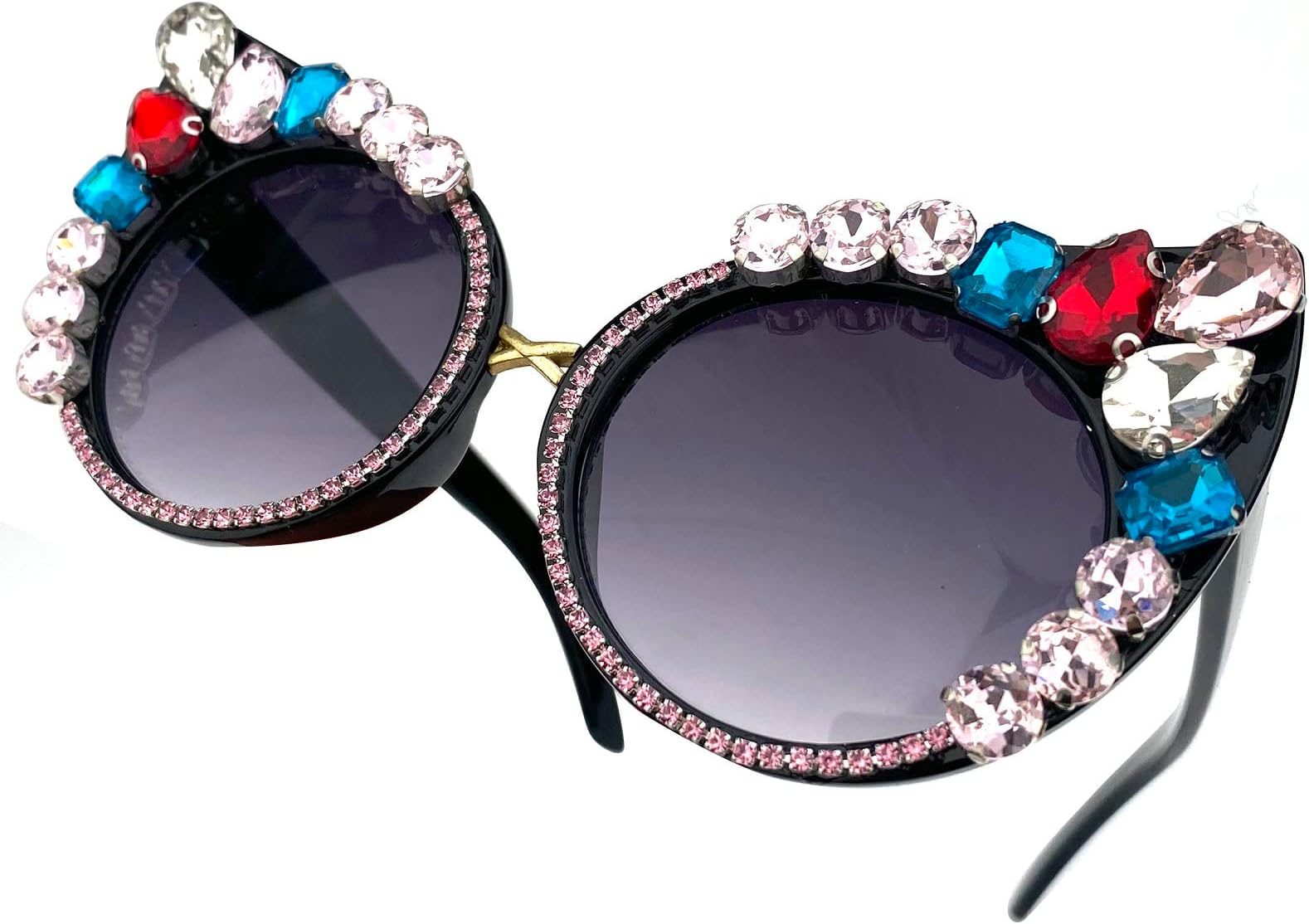 Oversized Diamond Sunglasses Women Rhinestone Cat Eye Sunglasses Vintage Female Sparkling Party sunglasses Eyewear