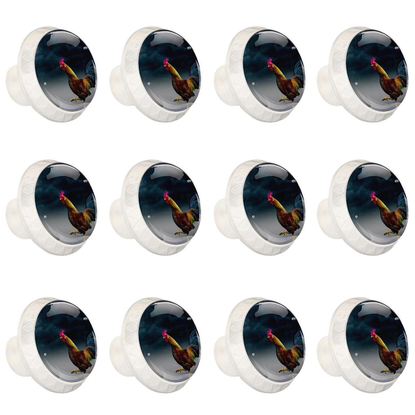Boutons d'armoires de cuisine ronds sur le thème de la nuit lot de 12 pour commode