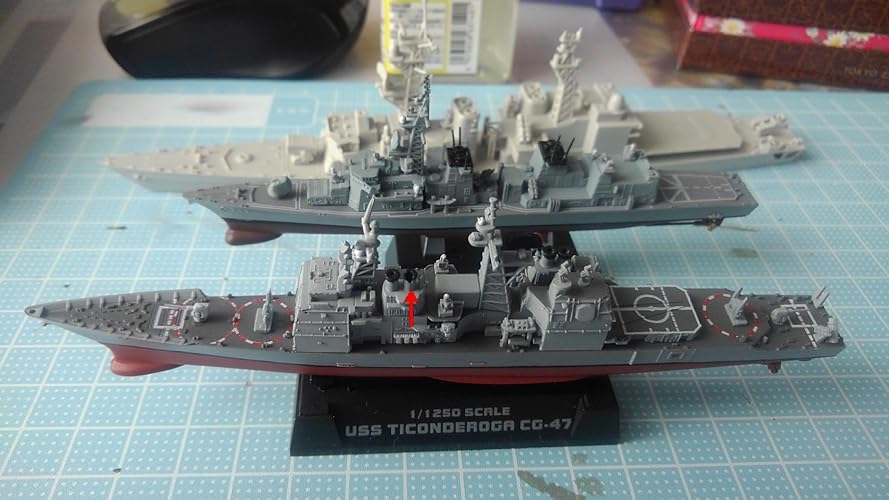 (未使用･未開封品)　Easy Model Warship 1:1250 - USS Ticonderoga Cruiser CG-47 - EM37401 ar3p5n1 Ticonderoga-class Cruiser 1:1250 Display Model - Easy Model EM