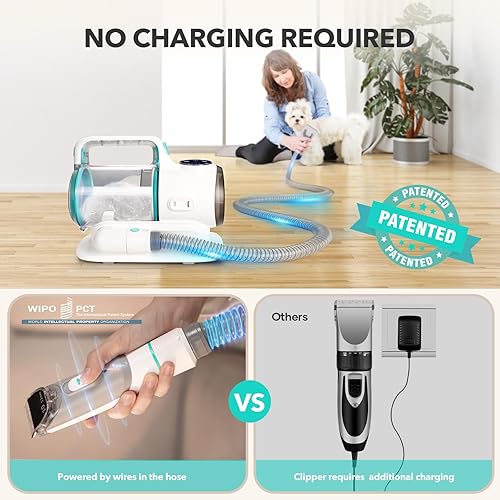 Miniatura 5 de Famree Pet - Aspiradora de aseo para perros 6 en 1, potente succión 99% pelo de mascotas, aspiradora desmontable para perros, aspiradora de aseo