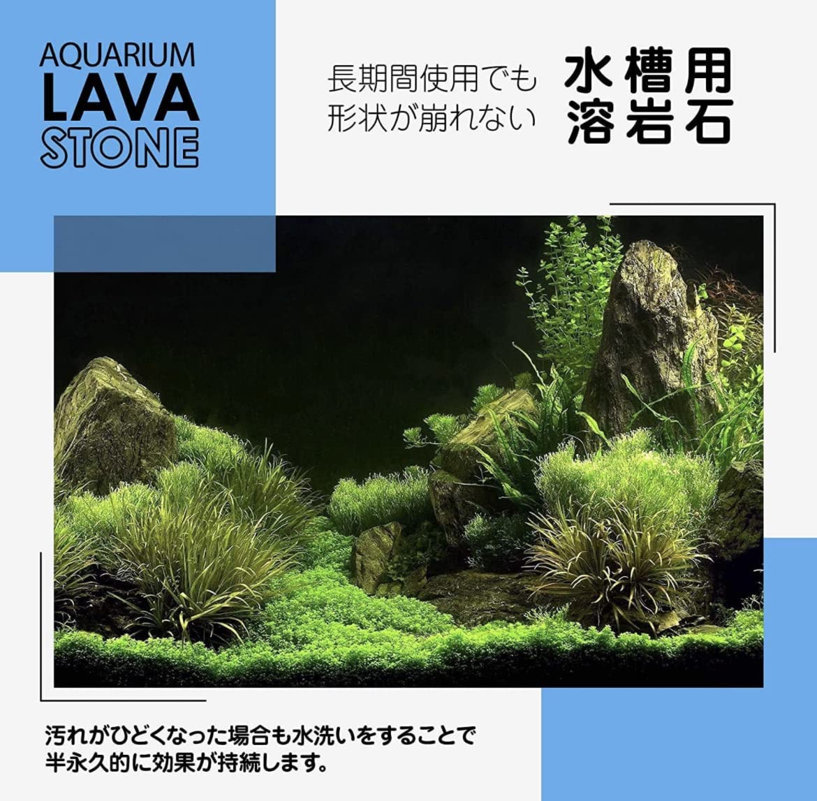 Amazon | アクアリウム 溶岩石 薄型 プレート 多孔質