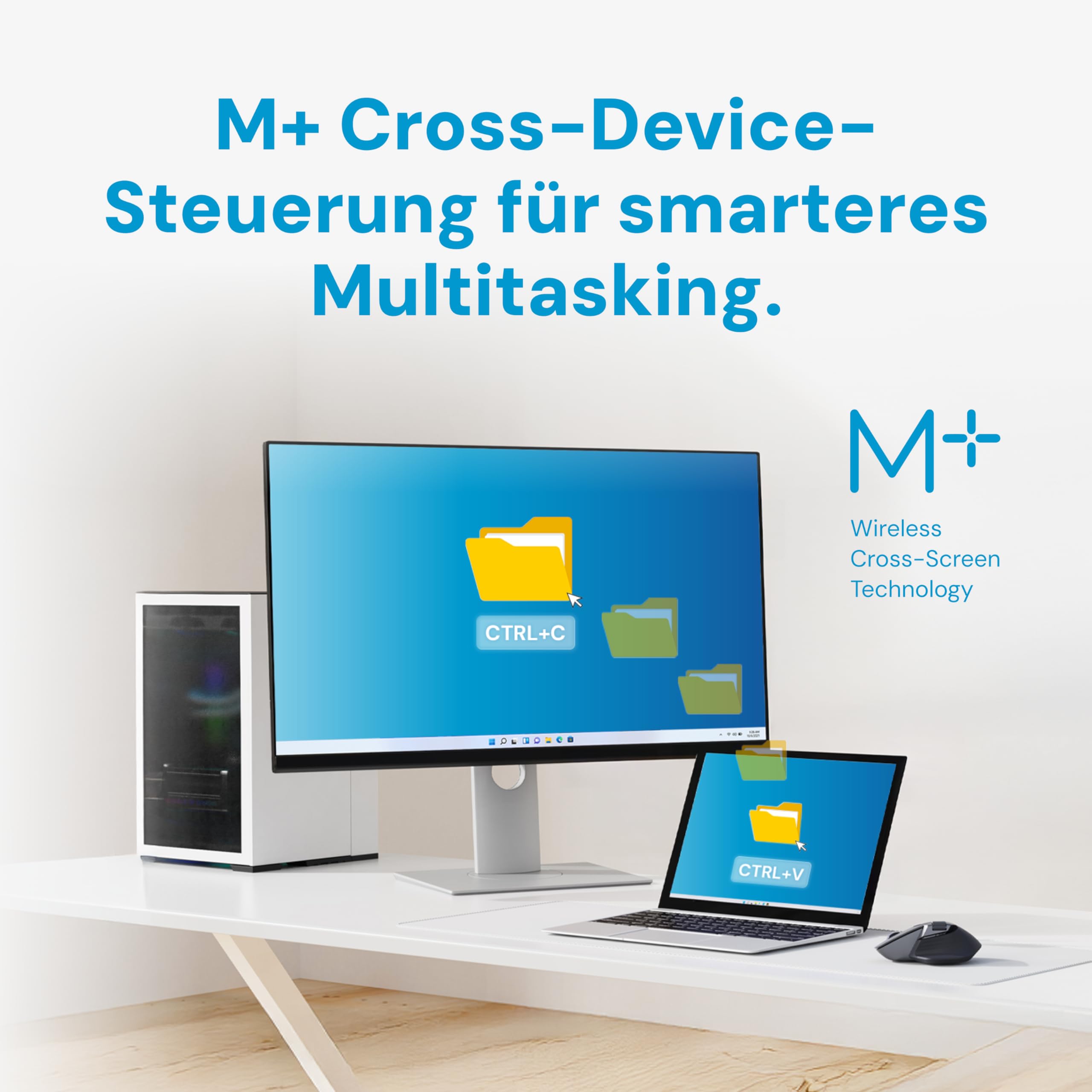 Rapoo MT760L bezprzewodowa mysz 4000 DPI czujnik, przyjazna dla środowiska, ładowana bateria, ergonomiczna mysz PC i Mac, szaro-biała