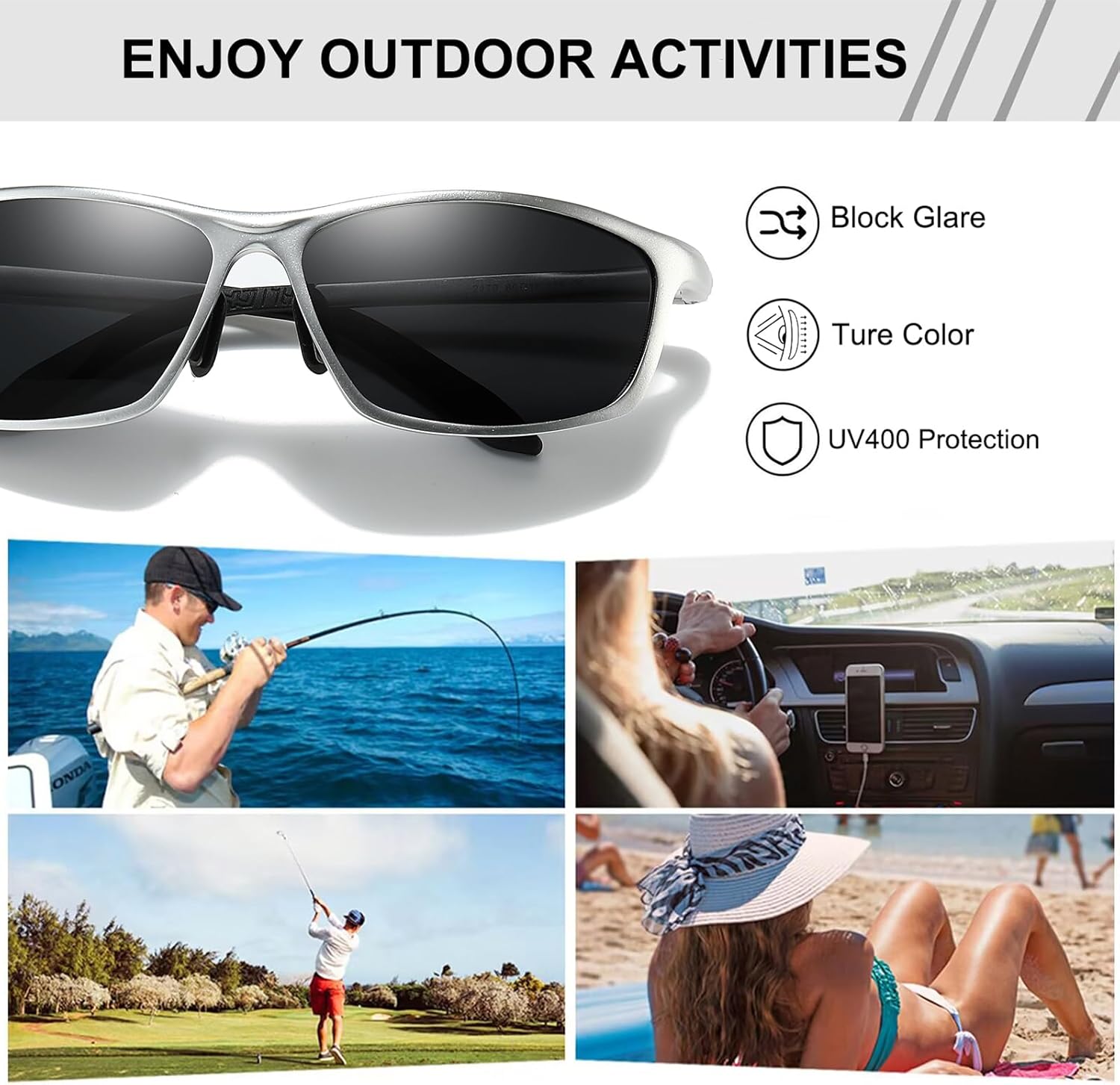 SIPHEW Night Driving Glasses for Men, Anti Glare Polarized Yellow Lens Night Vision Glasses for Nighttime/Rainy/Foggy - Image 5