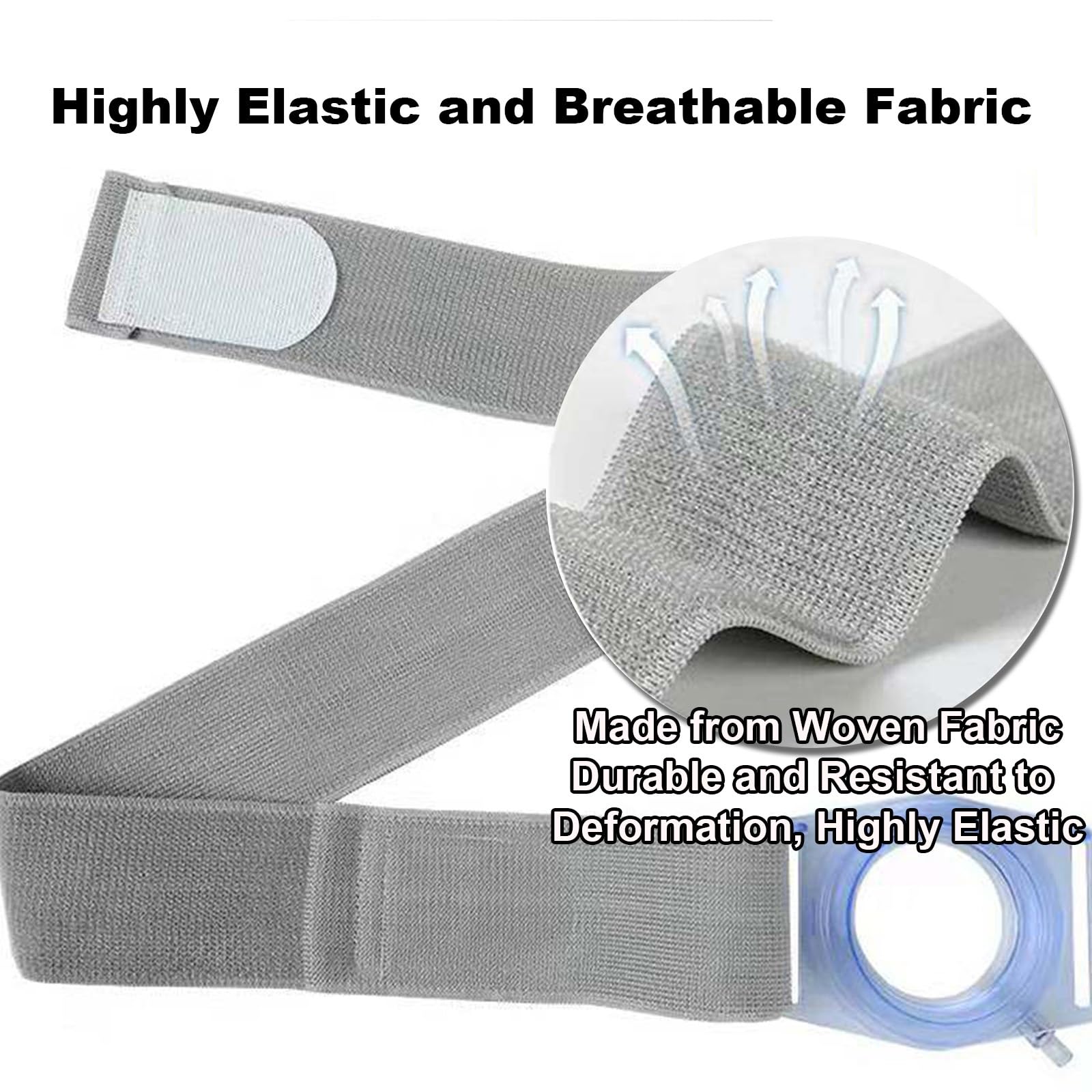 Cinturón de Ostomía Inflables, Soporte de Estoma Ajustable, Cinturón Colostomía Elásticospara Ostomía, Soporte para Bolsas de Colostomía e Ileostomía