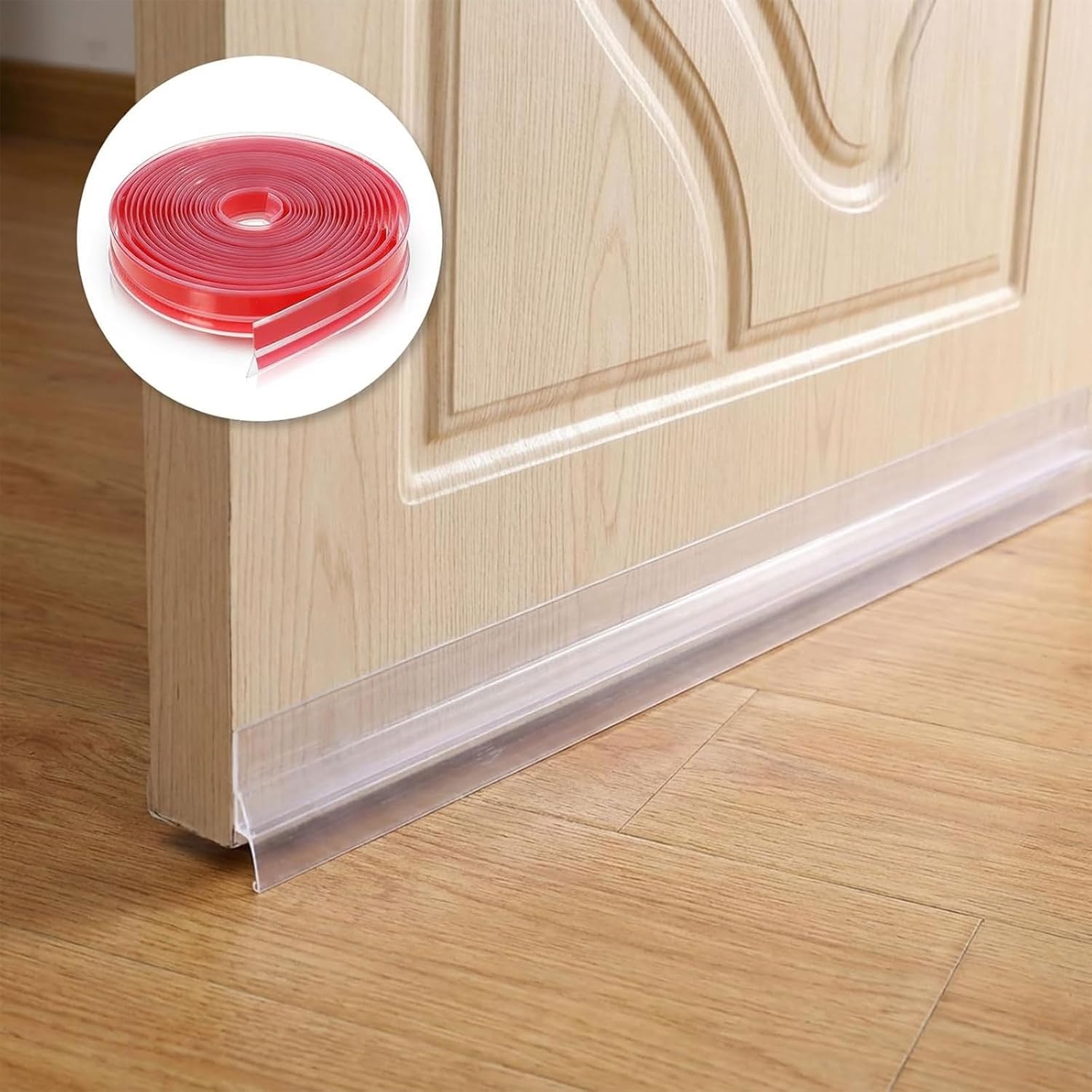 37 Inch X 40 Feet T Shape Rubber Door Draft Barrier for Wind Noise and Resistance Insulation Home Work Space Window