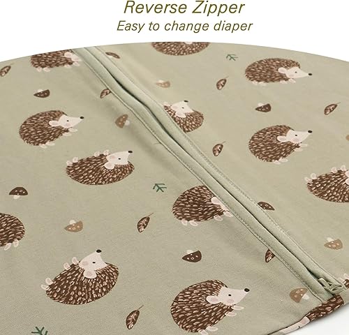 Miniatura 5 de Miracle Baby Saco de dormir con pies - Manta de algodón 100% de 0.5 TOG, diseño sin mangas, saco de dormir para bebé