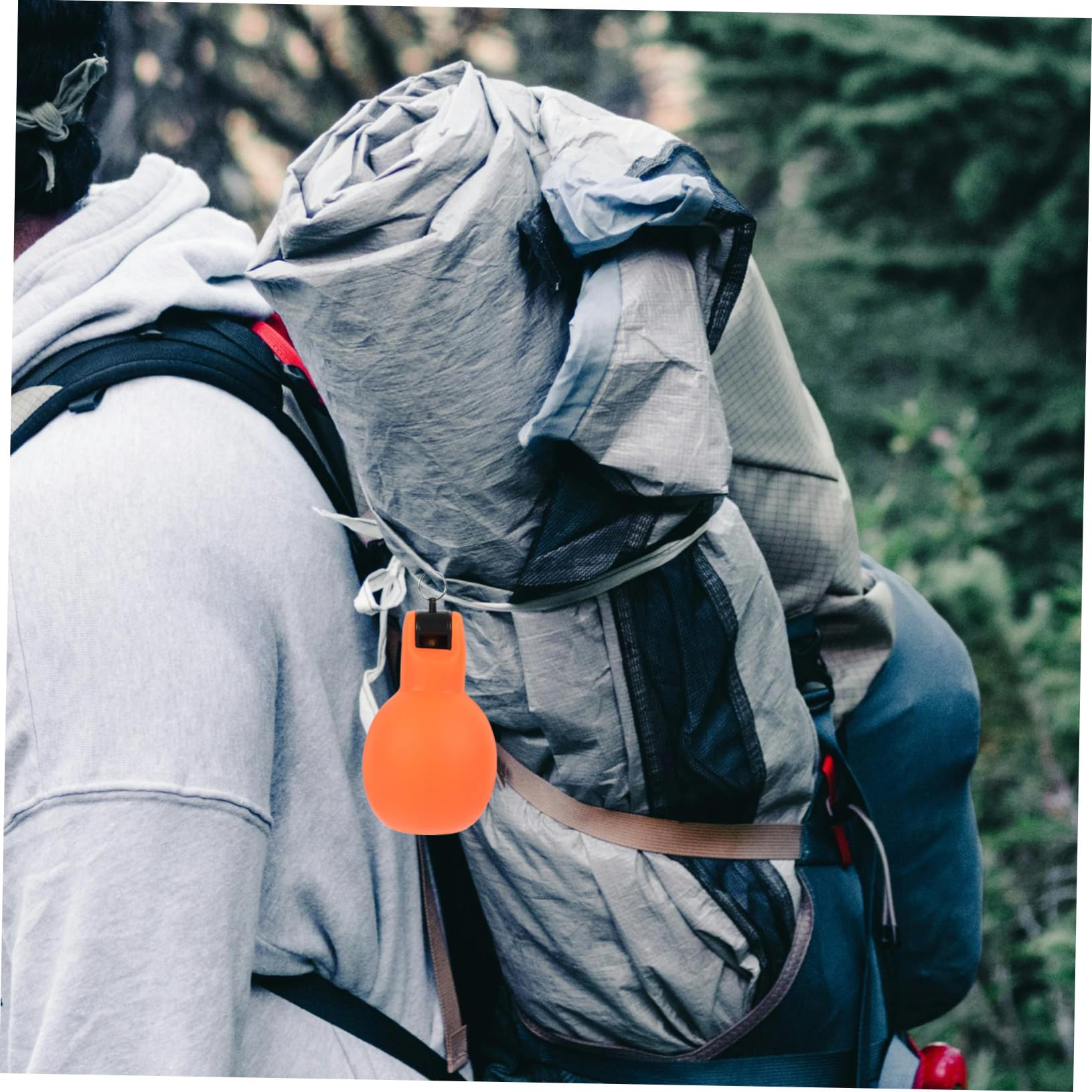INOOMP Silbato Aire Silbato De Supervivencia De Mano Pequeño Silbato Portátil Silbato De Supervivencia para Acampar Práctico Silbato Pequeño De Polivinilo Rojo