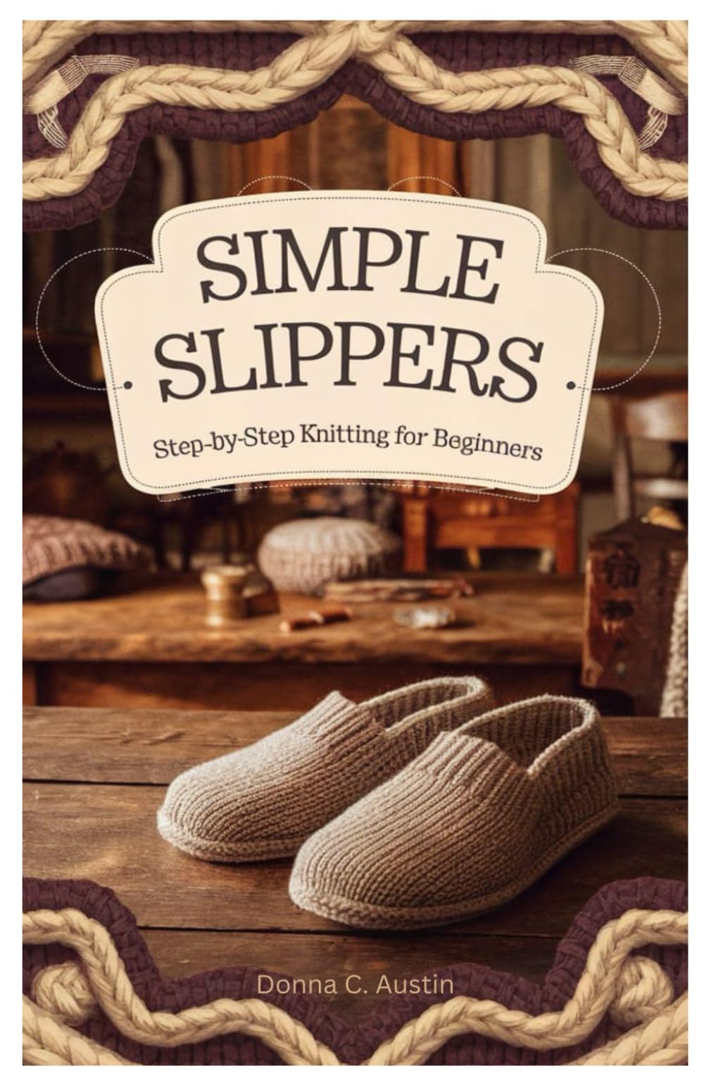 Simple Slippers: Step-by-Step Knitting for Beginners