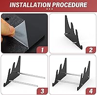 Vista 3 de YIMAGUJRX Soportes de teclado negros de 1 nivel, soporte de exhibición de acrílico para teclado mecánico, soporte para teclados