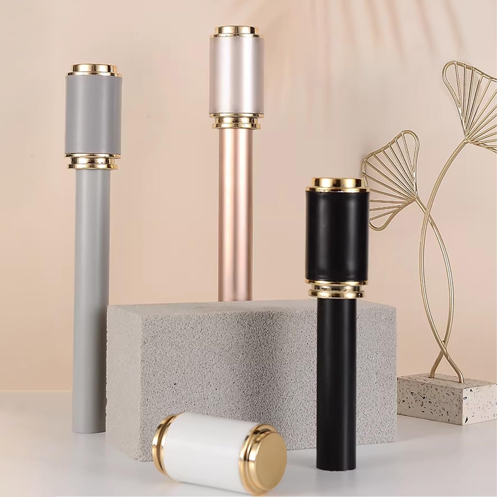 Bastoni per Tende Doppio Binario in Lega di Alluminio Supporto Robusto con Anelli Silenziosi per Tende Velate Oscuranti da Parete Soggiorno Camera(White,160CM)