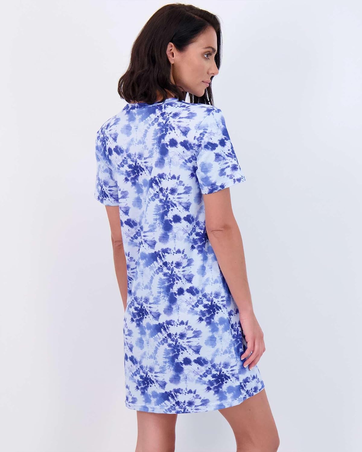 3 Pack Women's Nightgowns Short Sleeve Sleep Shirts Nightshirt Pajama Dress | Available In Plus Size, Soft, Cute Summer House Lounge Adult Ladies Nighties, Cooling Lightweight Stretch, Crew Neck Home