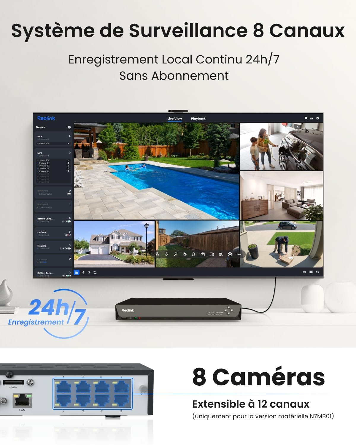 Reolink 8MP PTZ PoE Überwachungskamera Außen mit Dual-Objektiv, 6X Hybridzoom, 355°/90° Schwenkbar, Farbnachtsicht, Personen-/Fahrzeug-/Tiererkennung, 2-Wege-Audio, TrackMix PoE*2 mit RLN8-410