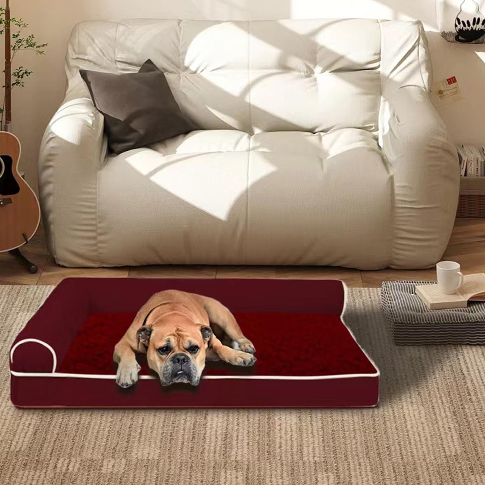 Amazon.co.jp: 低反発犬用ベッド 大型犬用 整形外科用ペットベッド