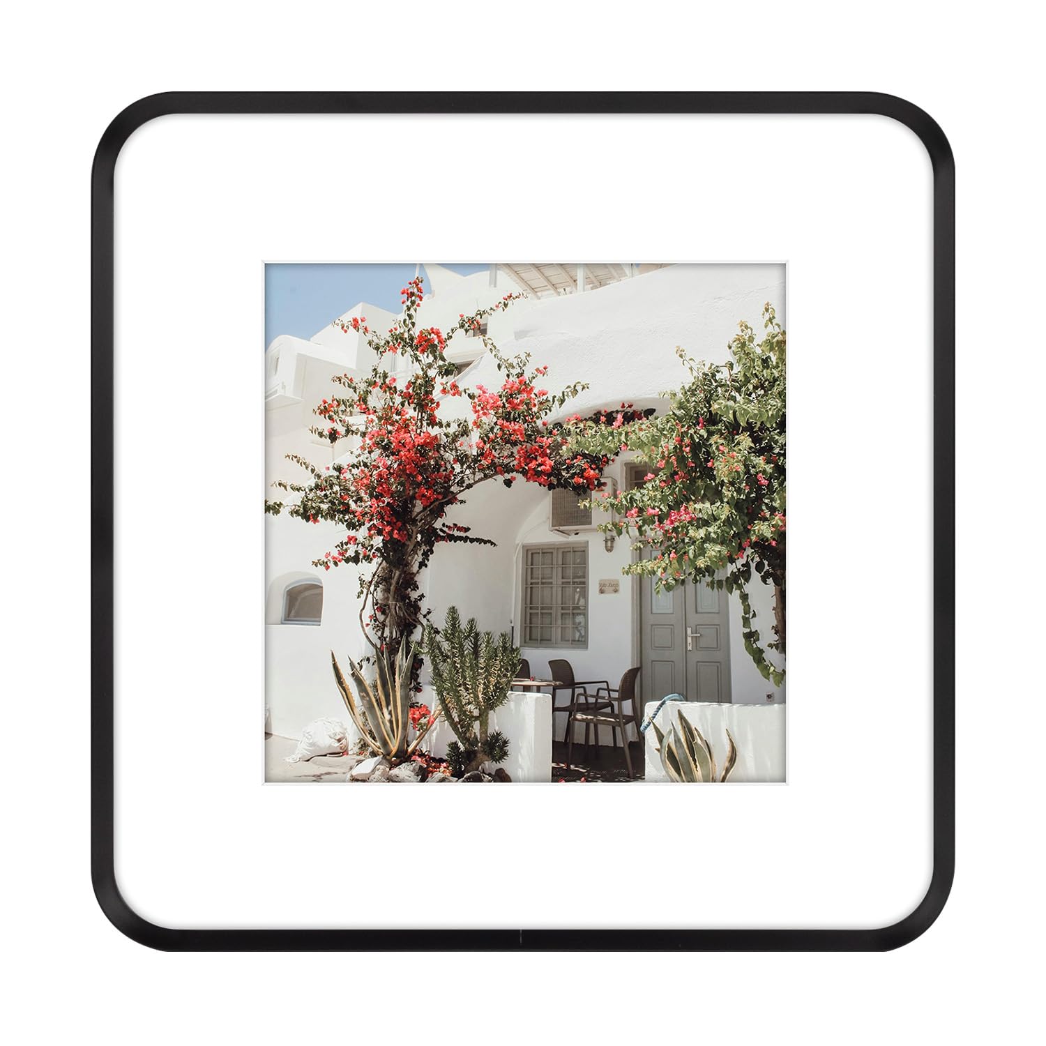 Golden State Art 12x12 Black Aluminum Picture Frame