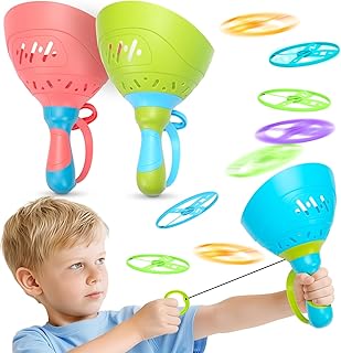 Outdoor Toys for Kids Ages 4-8, 3 Packs Flying Catching Game, Outside Manual Capture Chasing Toys for Ages 3-7, Fun Family Games for Boys Girls Ages 2 3 4 5 6