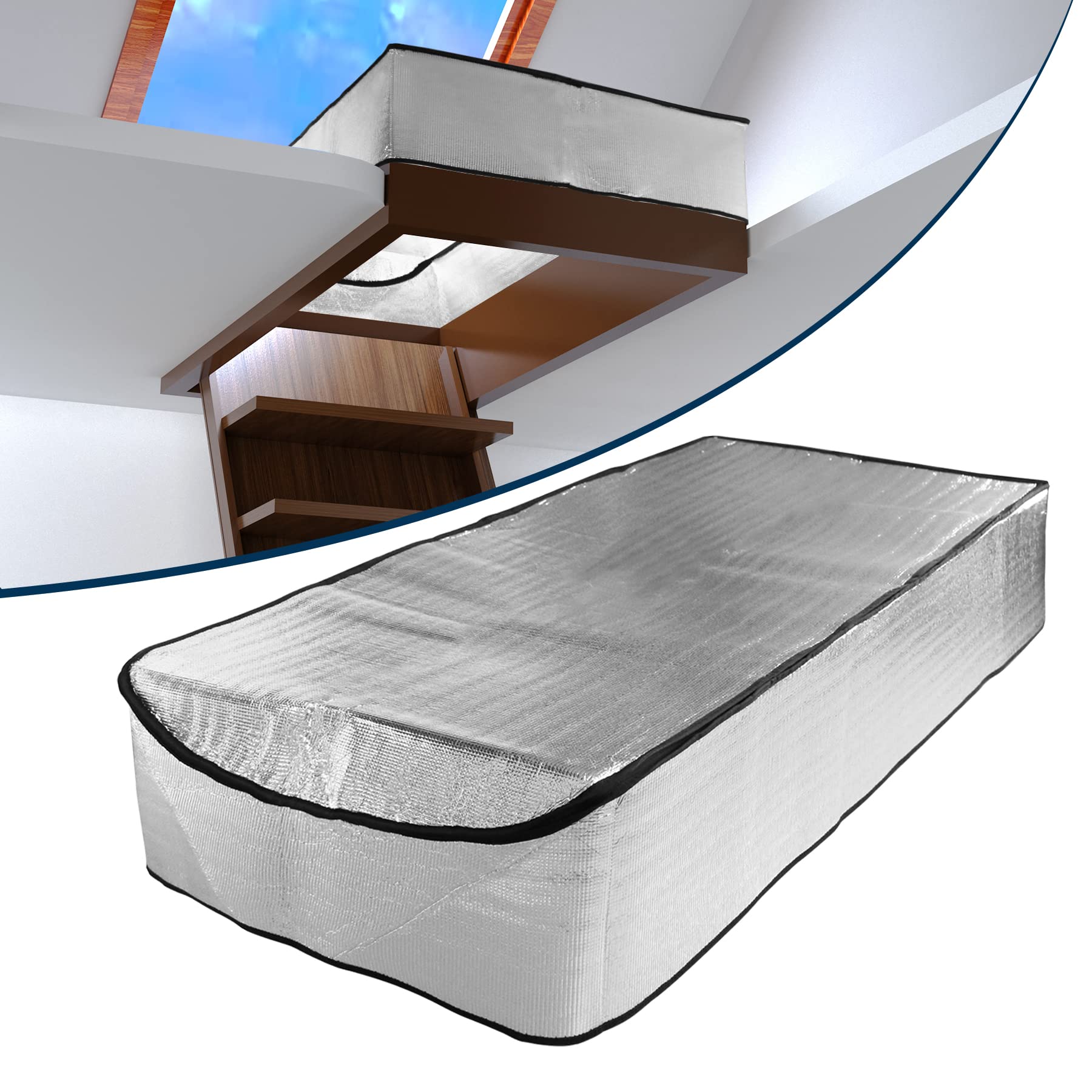 Attic Stairway Insulation Cover, 25 in x 54 in x 11 in Energy Saving Attic Stairs Door Ladder Insulator Pull Down Tent,Weatherproofing Attic Insulation Cover