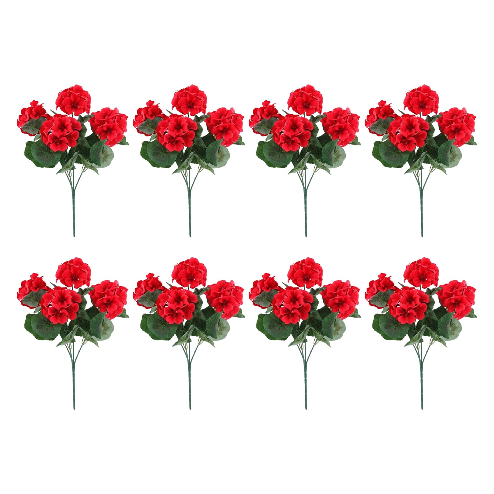 SXRQ 5 / 8Pcs Artificial Silk Crabapple Flower Realistic Geranium Flower for Wedding Home Decoration and Photography Tool Kid Safe Fraudulent