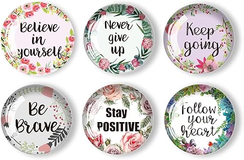 Miniatura 2 de Imanes de frigorífico con cita motivacional, 12 unidades, imán magnético fuerte para refrigerador, calcomanías de cristal para nevera, decoración