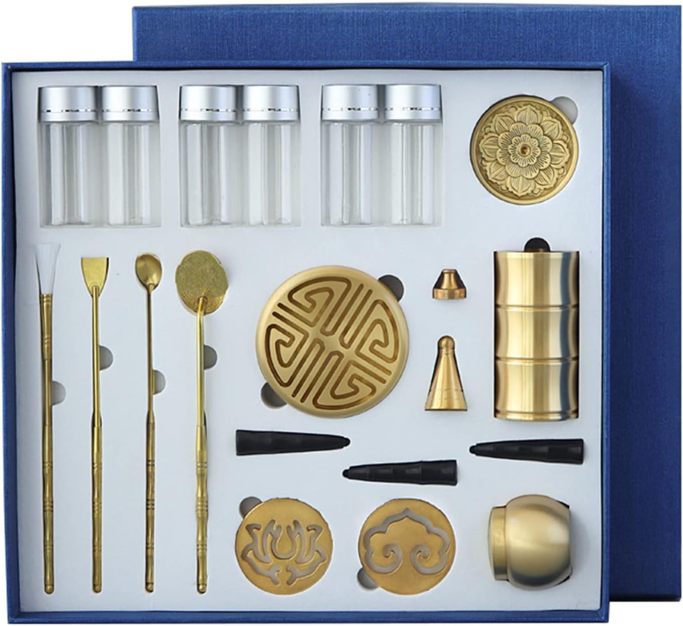 DIY アロマセラピーセット真鍮香炉作成キット香型スタンドヨガ瞑想研究