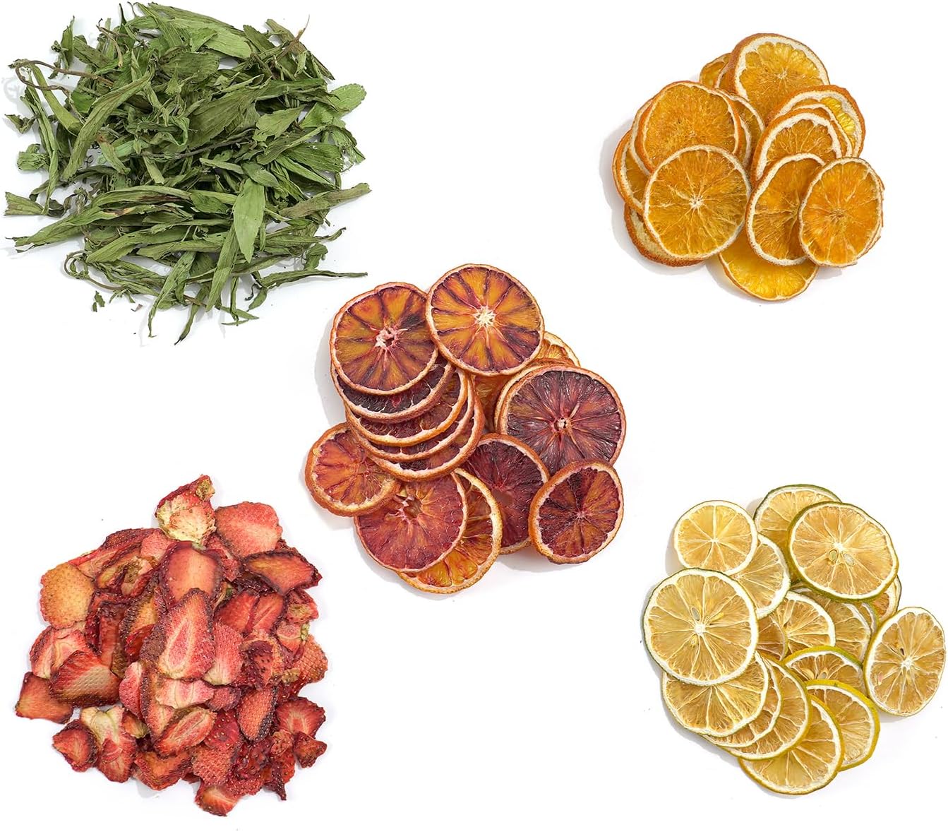Natural Dried Fruit and Flower Kit for DIY Crafts - 25 Bags, Ideal for Soap Making, Candle Making, Resin Jewelry, Bath Bombs, and Nail Art - Includes Rose Petals, Rosebuds, Lilium, Jasmine, and More thumbnail