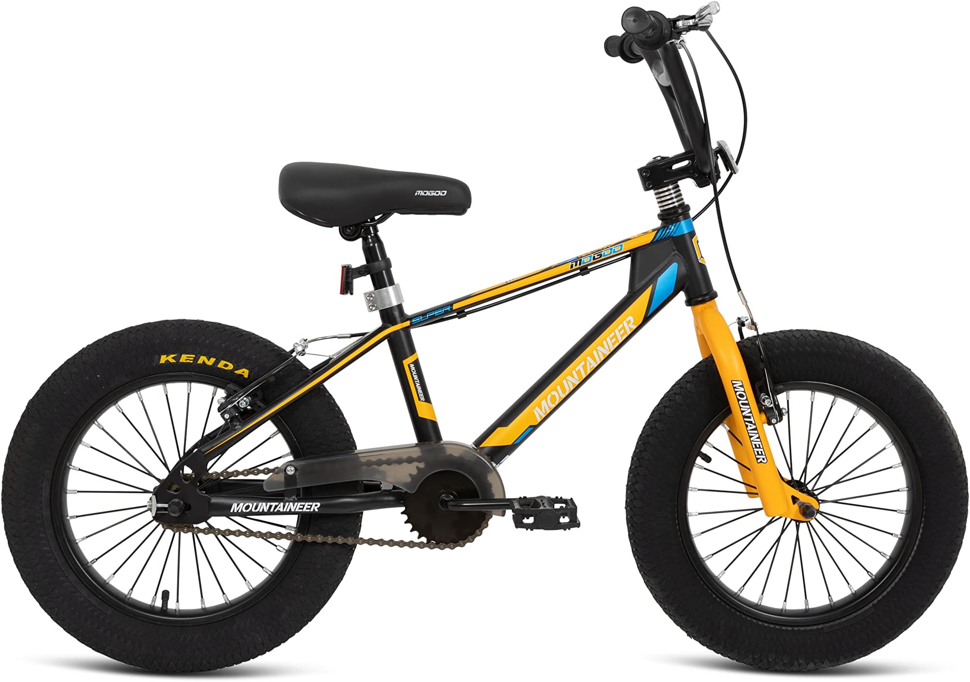 Mountaineer Kids Fat 3.0โ Bike For 5-10 Years Old Girls & Boys, MTB Bicycle, Adjustable Seat, Handbrake, Reflectors, Chainguard, 16/20 Inch Bicycle with Kickstand, Gift For Kids