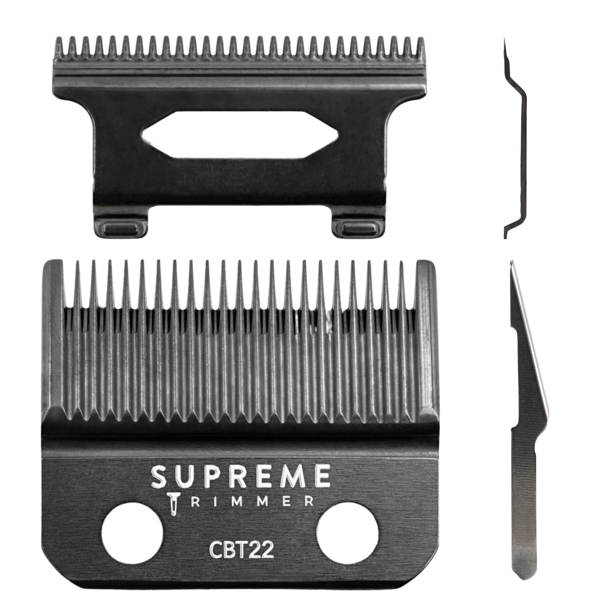 Supreme Trimmer Lama di ricambio in acciaio rivestito DLC CBT22 | Lama conica per ricarica e la maggior parte dei tagliacapelli