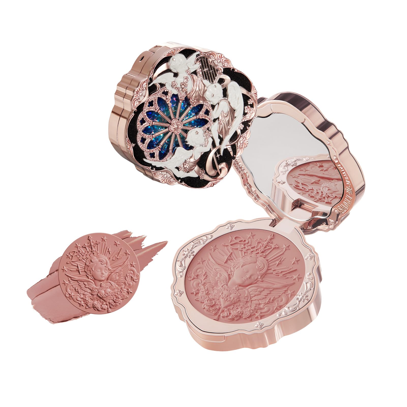 Little Angel Cream Blush,Mauve Rose Hydrating Blush for Cheeks,Buildable & Blendable Dewy Face Makeup,Soft Long-Lasting Cute Make Up for Women & Girls,0.21 Oz(04 Rose Ashes)