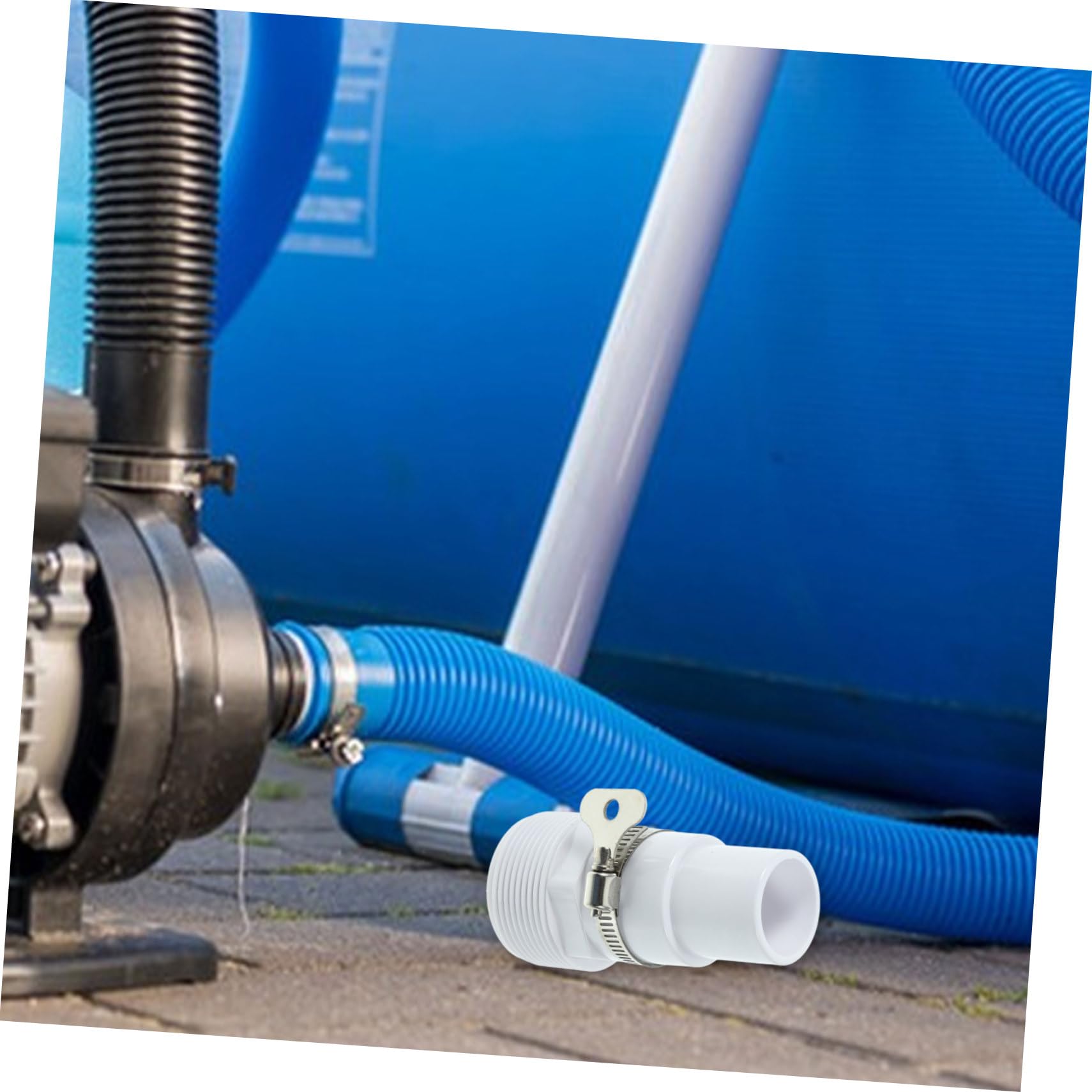 Yardwe 3 Juegos Adaptador De Manguera De Piscina Adaptador Universal De Resistente es De De Piscina De De Repuesto Acero Inoxidable