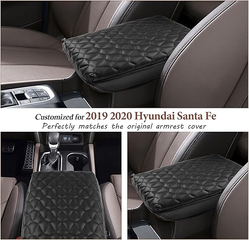 Miniatura 2 de SKTU para 2019 2020 Hyundai Santa Fe Cojín de Reposabrazos de Consola Central 2020 Santa Fe TM Funda para Caja de Asiento Cojín Suave de Consola