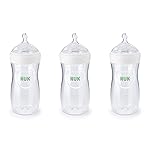 NUK Simply Natural Baby Bottle with SafeTemp, 9 oz, 3 Pack