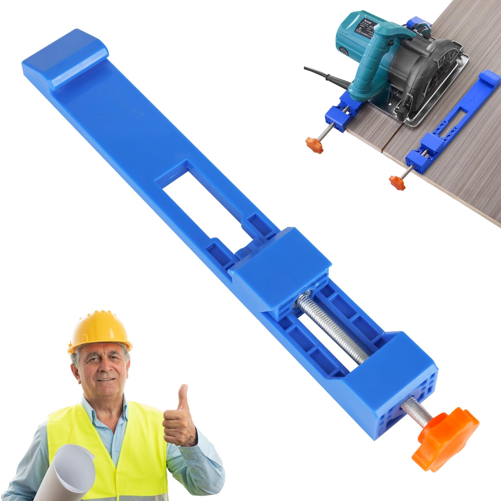 DMJJSD Circular Saw Guide Rail, Adjustable Cutting Machine Base Guide, Track Saw Circular Saw Guide