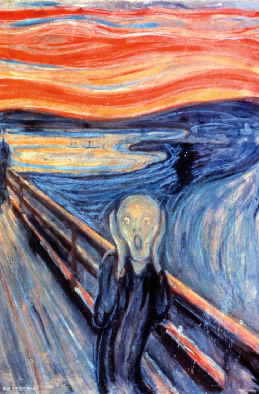 Amazon.com: The Scream by Edvard Munch Wall Poster, 19L