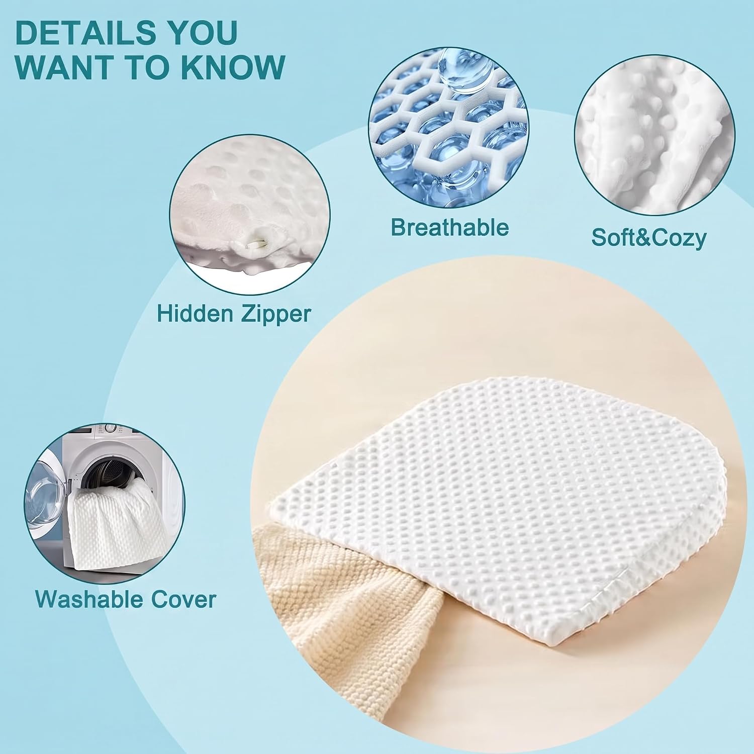 Wedge Pillow Anti-Reflux 15 x 12.5 inches