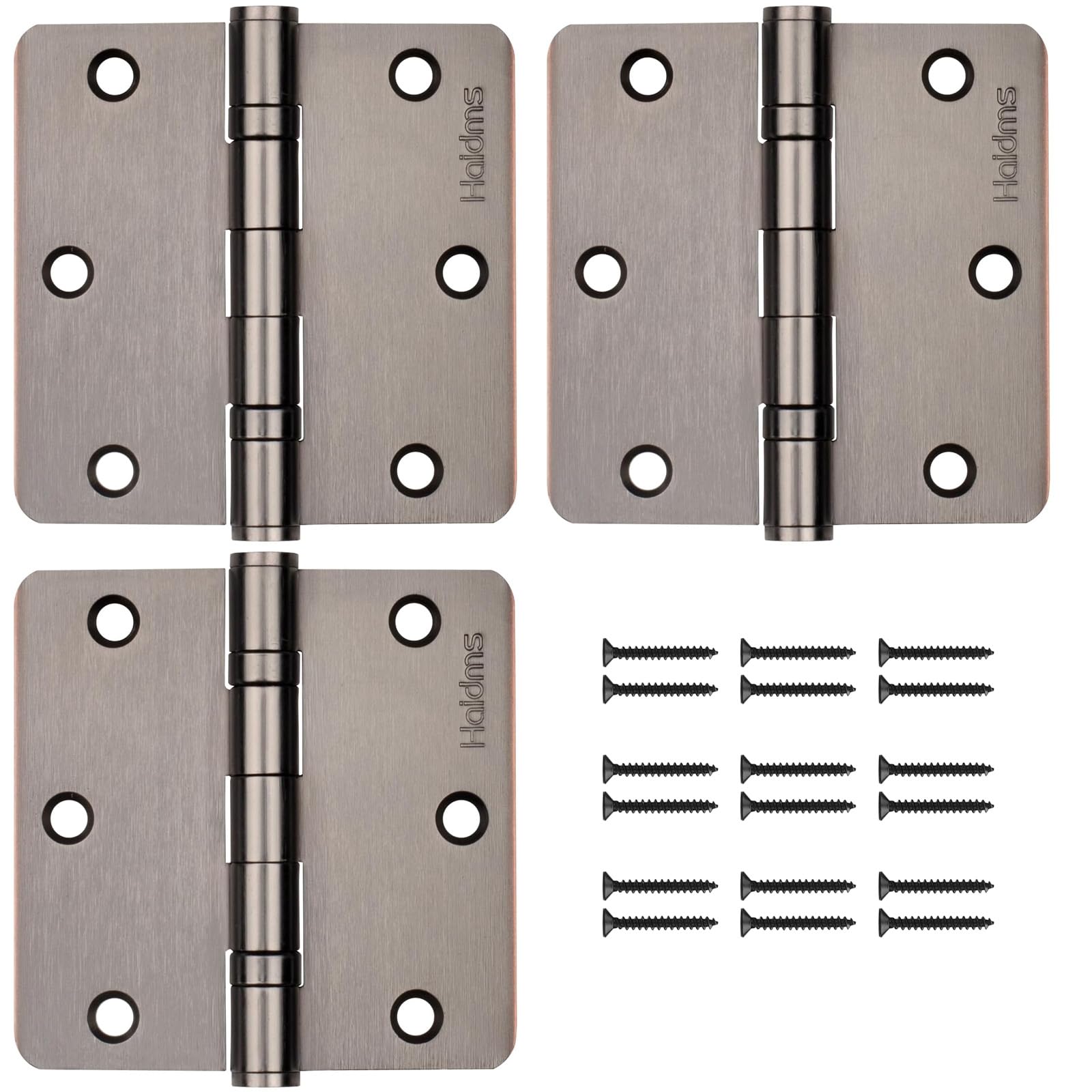 Snapklik.com : Haidms 3Pack Ball Bearing Hinges 3.5 Inch Door Hinges