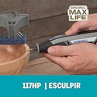 Vista 3 de Dremel 117HP Max Life 1/4" (6.4mm) Broca de tallado rotativa de alto rendimiento, paquete de 2