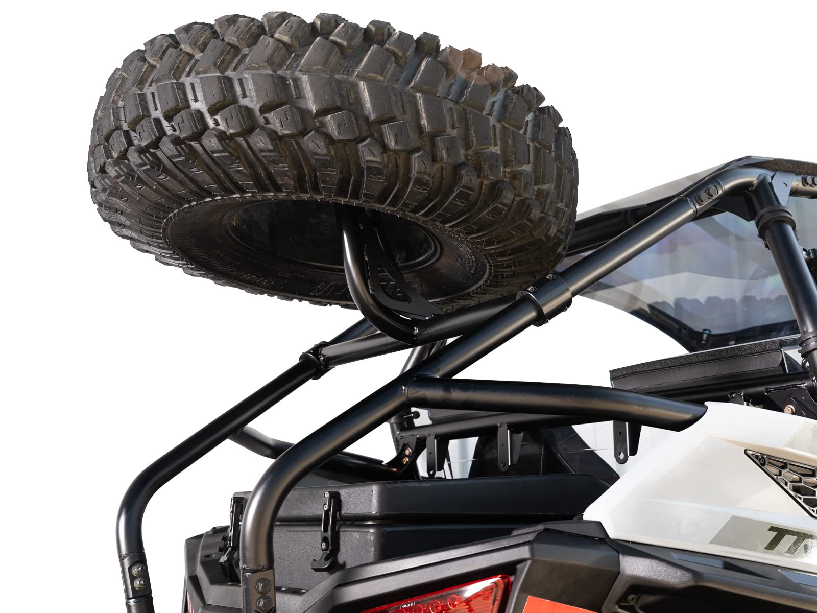 Buy SuperATV Heavy Duty Spare Tire Carrier for 2021+ Polaris RZR Trail 900 Secures to Rear