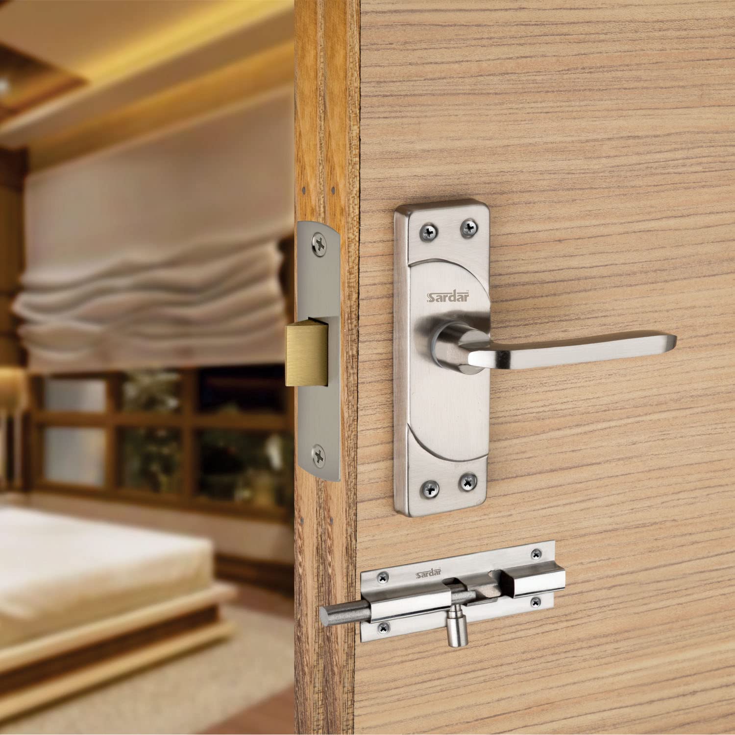 SARDAR KD 5" SS Iron Baby Latch| Bathroom Door Handle| Mortise Handle with Baby Latch| Keyless Handle Bathroom| Tower Bolt for Bathroom|(with Tower Bolt) (B0BPHY4BMV) Amazon Price History, Amazon Price Tracker