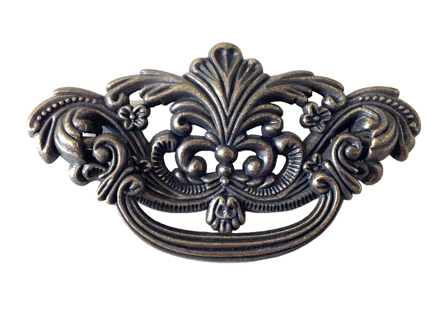 Manija de armario de bronce antiguo de 76 mm para proyectos de restauración y muebles vintage