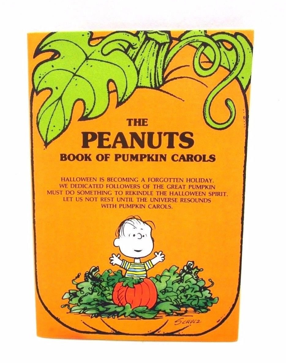 The Peanuts Book of Pumpkin Carols Vintage Hallmark