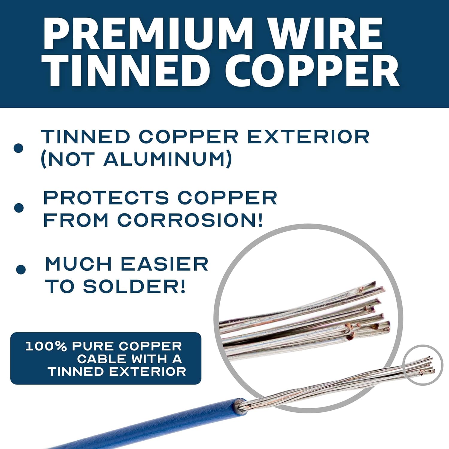 16GA Gauge 300V Tinned Copper UL1007 Single Conductor, Multi Stranded Hook Up Wire - (100' ft, Black)