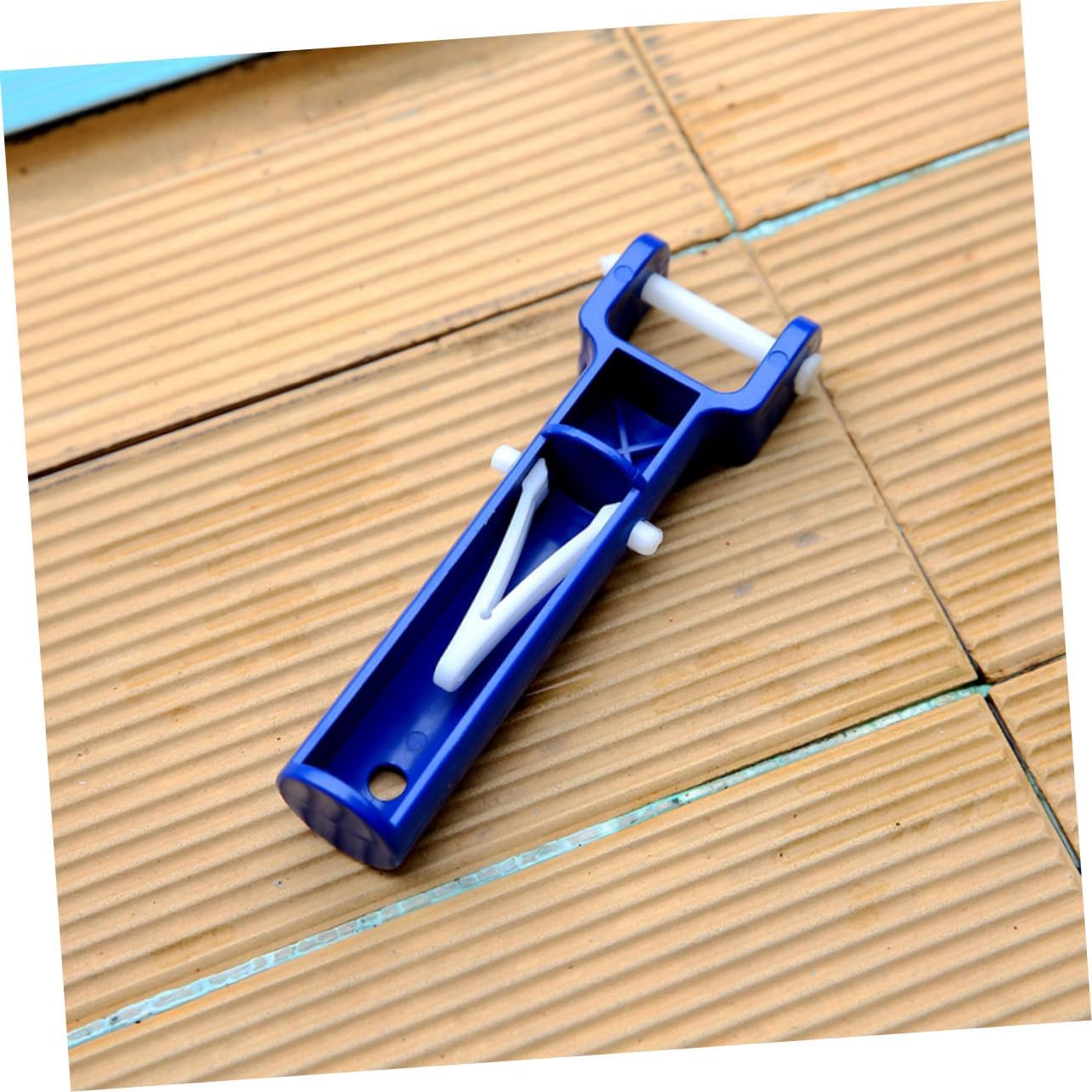 2 Sets Pool Cleaning Tool V Shaped Suction Head Replacement Manual Pool Accessories for Lightweight in Blue