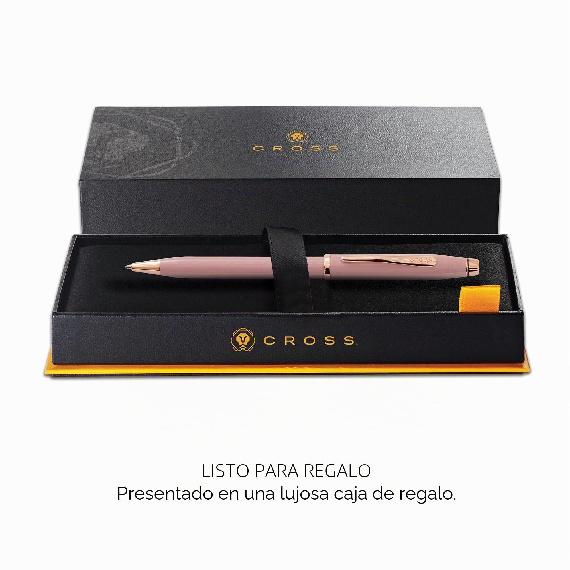 Cross Century II - Bolígrafo (trazos M, tinta negra, incluye caja de regalo), color rosa y rosa