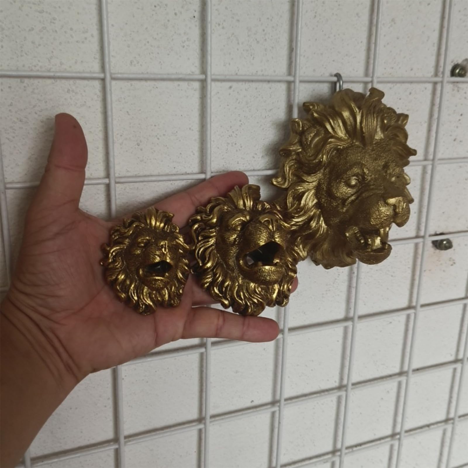 Caño para fuente, pulverizador de agua para jardín de león, cascada de resina natural, decoración de jardín de agua y estanque, accesorios para fuentes de agua, arte de pared para jardín, terraza